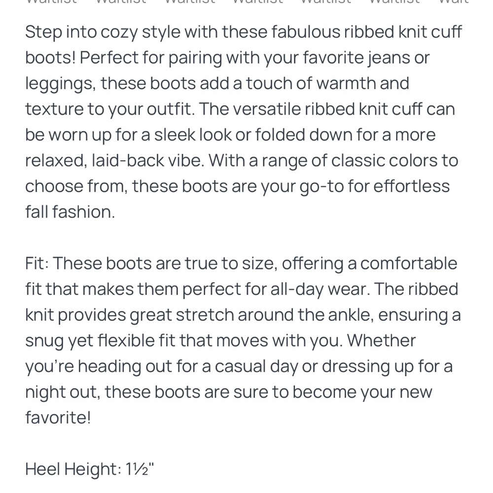 NEW CCOCCI Ribbed Knit Cuff Taupe Boot 6 - Picture 3 of 9